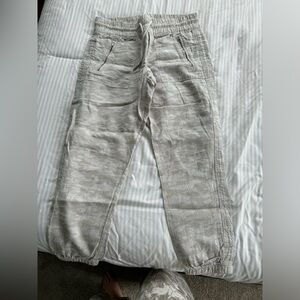 ATHLETA CAMO CABO TIDE LINEN JOGGER